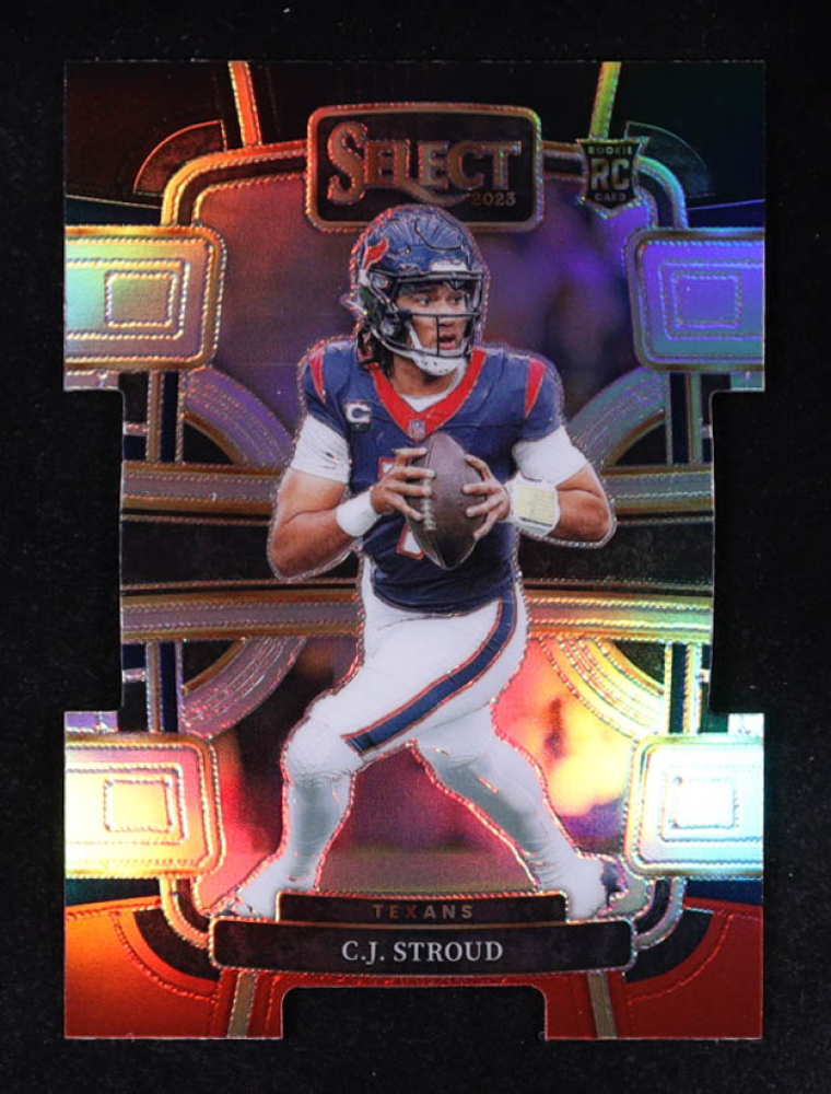 CJ Stroud 2023 Select Prizm Black and Red Die Cut #41 RC