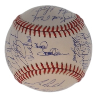 1980 Mets ONL Baseball Signed By (30) with Darryl Strawberry, Doc Gooden, Howard Johnson, David Cone (SportsCards.com) at PristineAuction.com 1980 Mets ONL Baseball Signed By (30) with Darryl Strawberry, Doc Gooden, Howard Johnson, David Cone (SportsCards.com) at PristineAuction.com