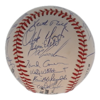 1980 Mets ONL Baseball Signed By (30) with Darryl Strawberry, Doc Gooden, Howard Johnson, David Cone (SportsCards.com) at PristineAuction.com 1980 Mets ONL Baseball Signed By (30) with Darryl Strawberry, Doc Gooden, Howard Johnson, David Cone (SportsCards.com) at PristineAuction.com