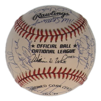 1980 Mets ONL Baseball Signed By (30) with Darryl Strawberry, Doc Gooden, Howard Johnson, David Cone (SportsCards.com) at PristineAuction.com 1980 Mets ONL Baseball Signed By (30) with Darryl Strawberry, Doc Gooden, Howard Johnson, David Cone (SportsCards.com) at PristineAuction.com