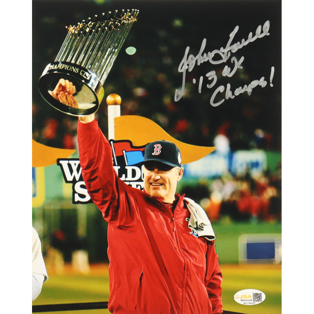 John Farrell Signed Red Sox 8x10 Photo Inscribed "'13 WS Champs!" (JSA) at PristineAuction.com