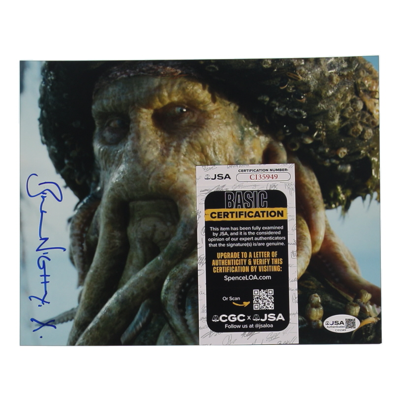Bill Nighy Signed "Pirates of the Caribbean: Dead's Chest" 8x10 Photo (JSA) at PristineAuction.com Bill Nighy Signed "Pirates of the Caribbean: Dead's Chest" 8x10 Photo (JSA) at PristineAuction.com