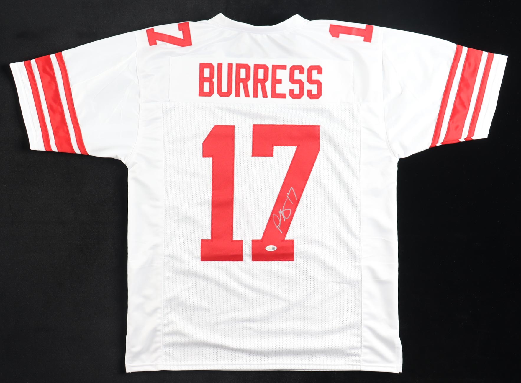 Plaxico Burress Signed Jersey (JSA) at PristineAuction.com Plaxico Burress Signed Jersey (JSA) at PristineAuction.com