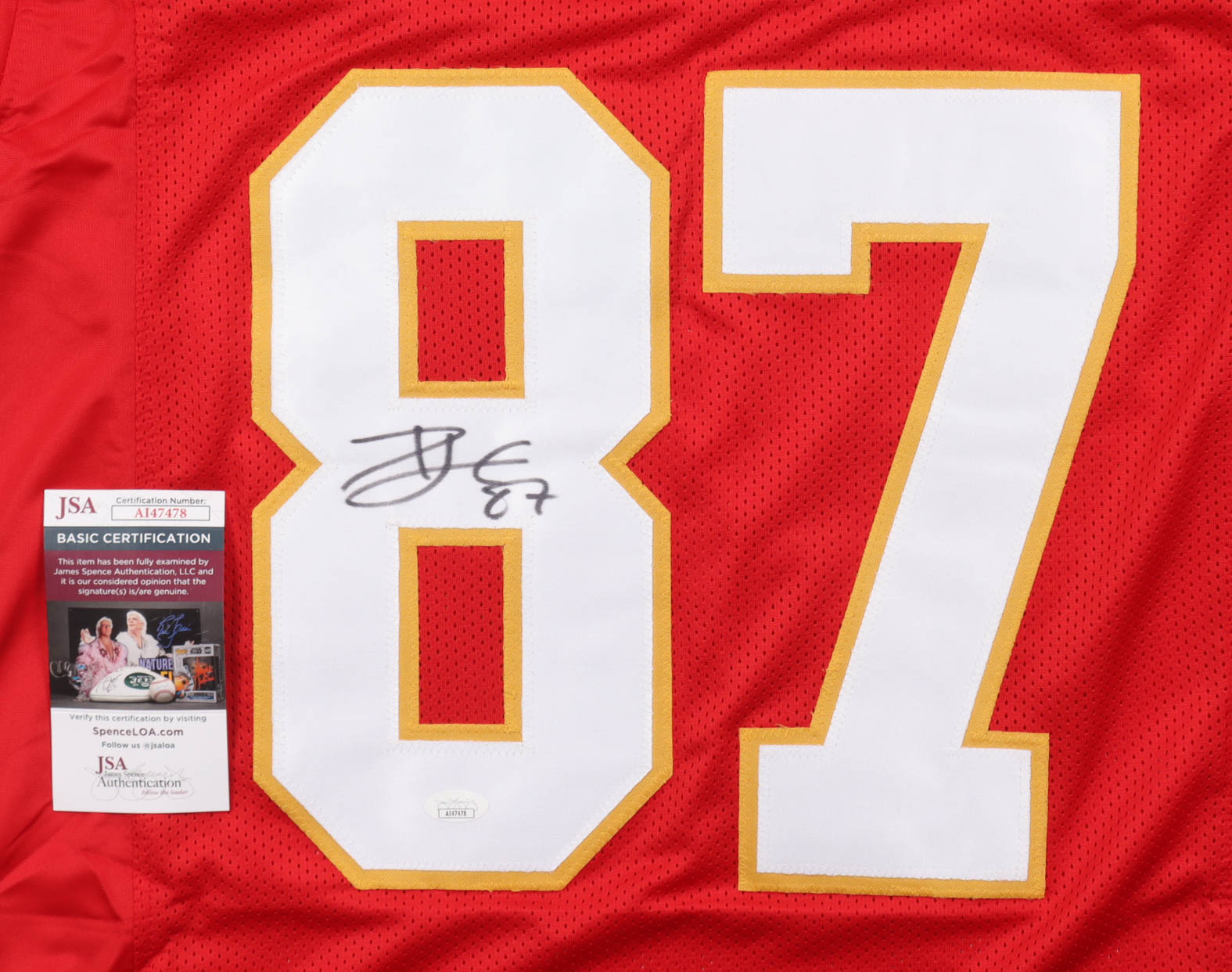 Travis Kelce Signed Jersey (JSA) at PristineAuction.com Travis Kelce Signed Jersey (JSA) at PristineAuction.com