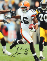 Josh Cribbs Signed Browns 11x14 Photo (Beckett) at PristineAuction.com