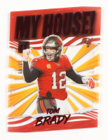Tom Brady 2021 Clearly Donruss Clearly My House Red #6 #33/49 at PristineAuction.com