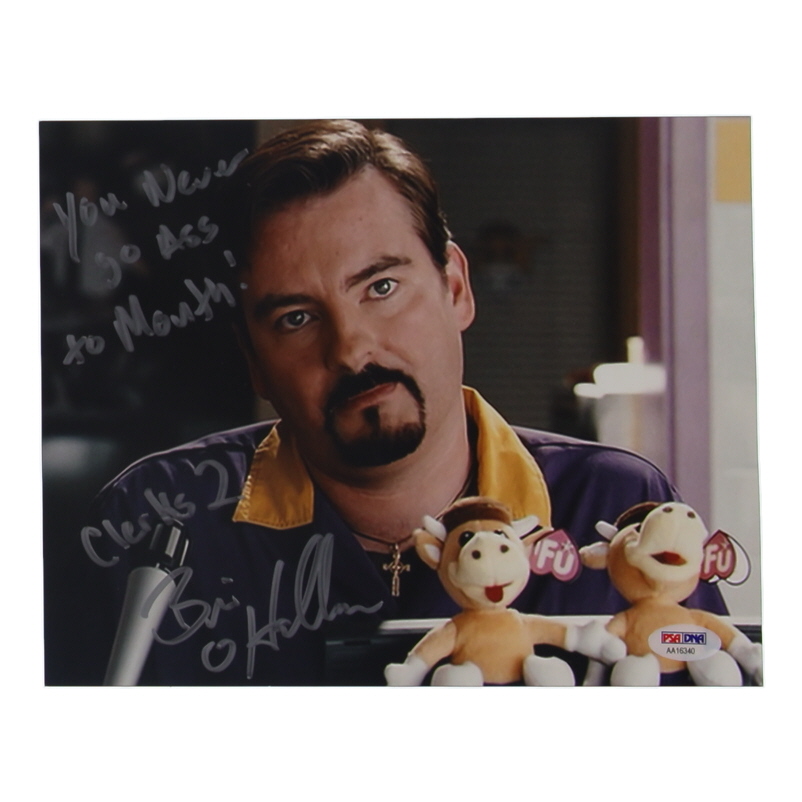 Brian O'Halloran Signed "Clerks II" 8x10 Photo Inscribed "Clerks 2" & "You Never Go A** To Mouth!" (PSA) at PristineAuction.com Brian O'Halloran Signed "Clerks II" 8x10 Photo Inscribed "Clerks 2" & "You Never Go A** To Mouth!" (PSA) at PristineAuction.com