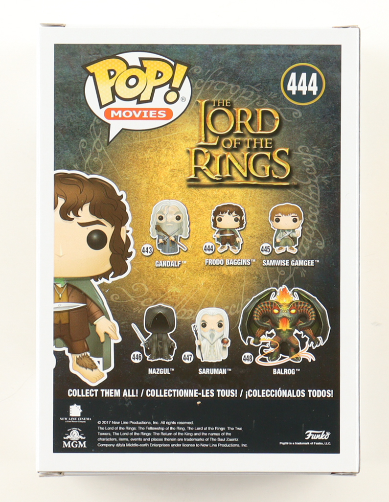 Elijah Wood Signed "The Lord of the Rings" #444 Frodo Baggins Funko Pop! Vinyl Figure (PA) at PristineAuction.com Elijah Wood Signed "The Lord of the Rings" #444 Frodo Baggins Funko Pop! Vinyl Figure (PA) at PristineAuction.com