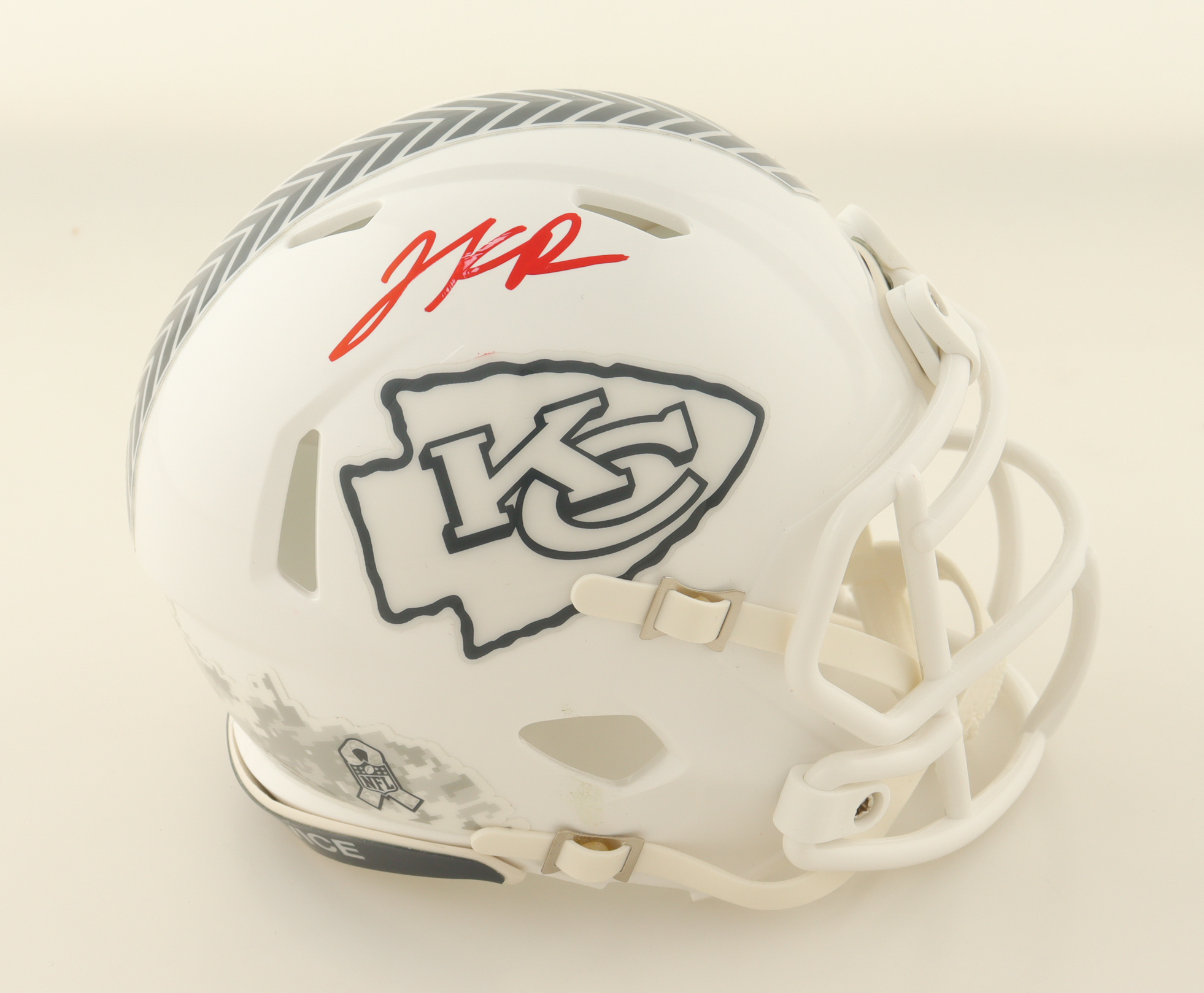 Jalen Royals Signed Chiefs Salute to Service Alternate Speed Mini Helmet (JSA) at PristineAuction.com Jalen Royals Signed Chiefs Salute to Service Alternate Speed Mini Helmet (JSA) at PristineAuction.com