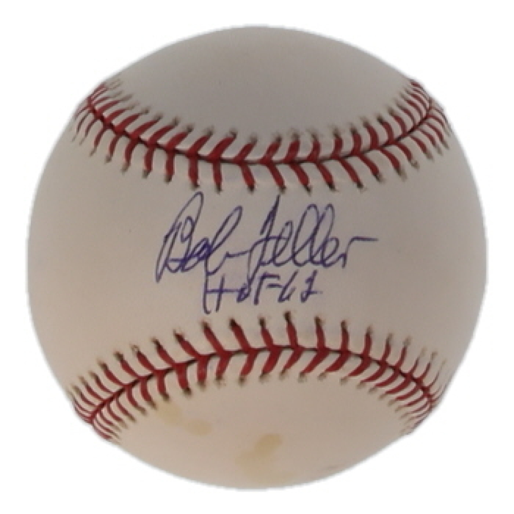 Bob Feller Signed OML Baseball Inscribed "HOF 62" (PSA) at PristineAuction.com