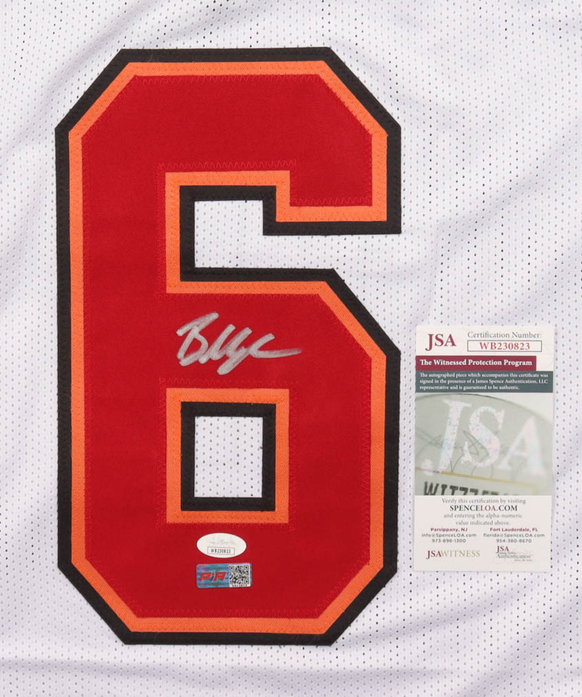 Baker Mayfield Signed Jersey (JSA) at PristineAuction.com Baker Mayfield Signed Jersey (JSA) at PristineAuction.com