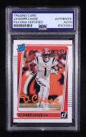Ja'Marr Chase Signed 2021 Donruss RR #262 RC (PSA) at PristineAuction.com