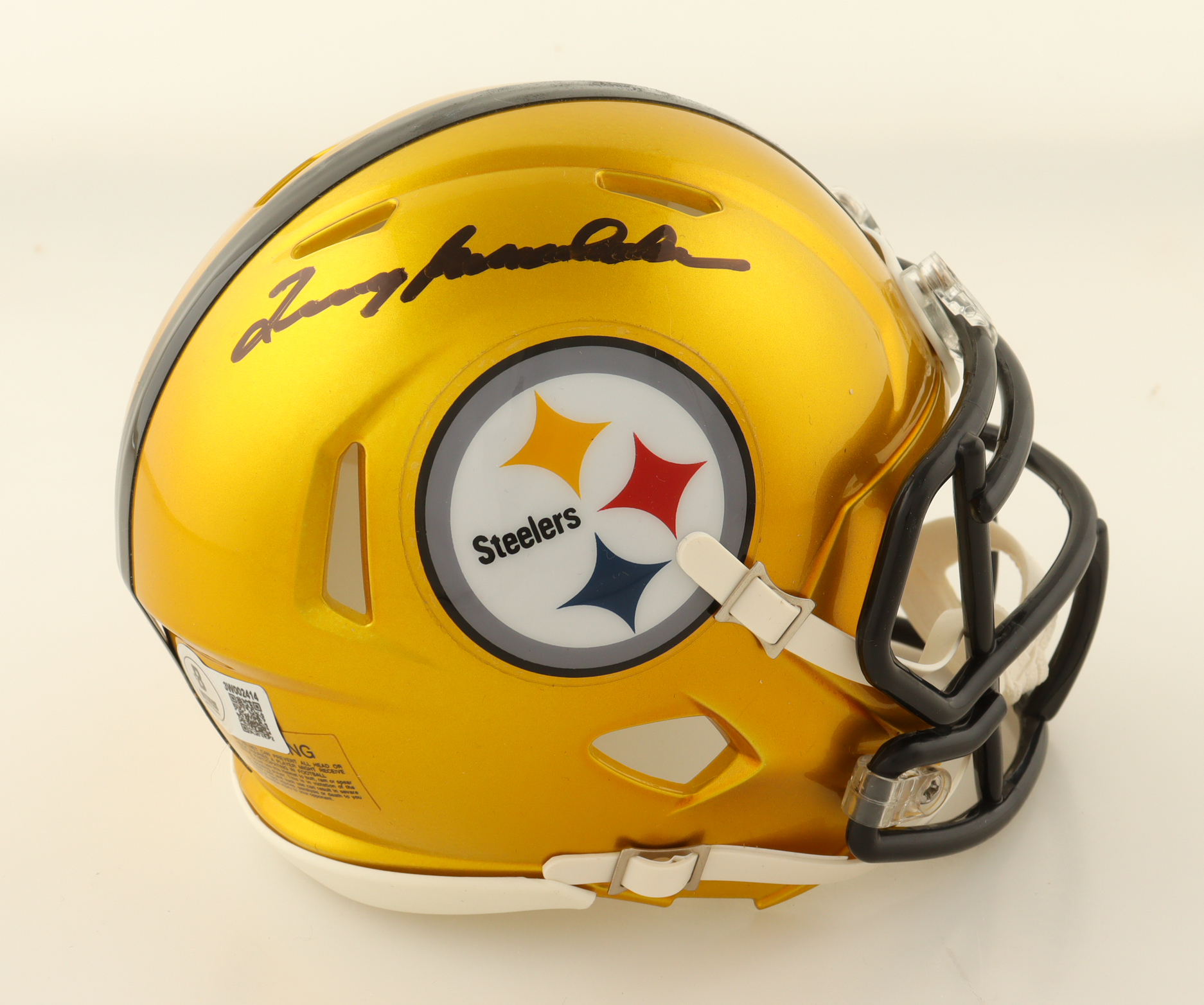 Terry Bradshaw Signed Steelers Flash Alternate Speed Mini Helmet (Beckett) at PristineAuction.com Terry Bradshaw Signed Steelers Flash Alternate Speed Mini Helmet (Beckett) at PristineAuction.com