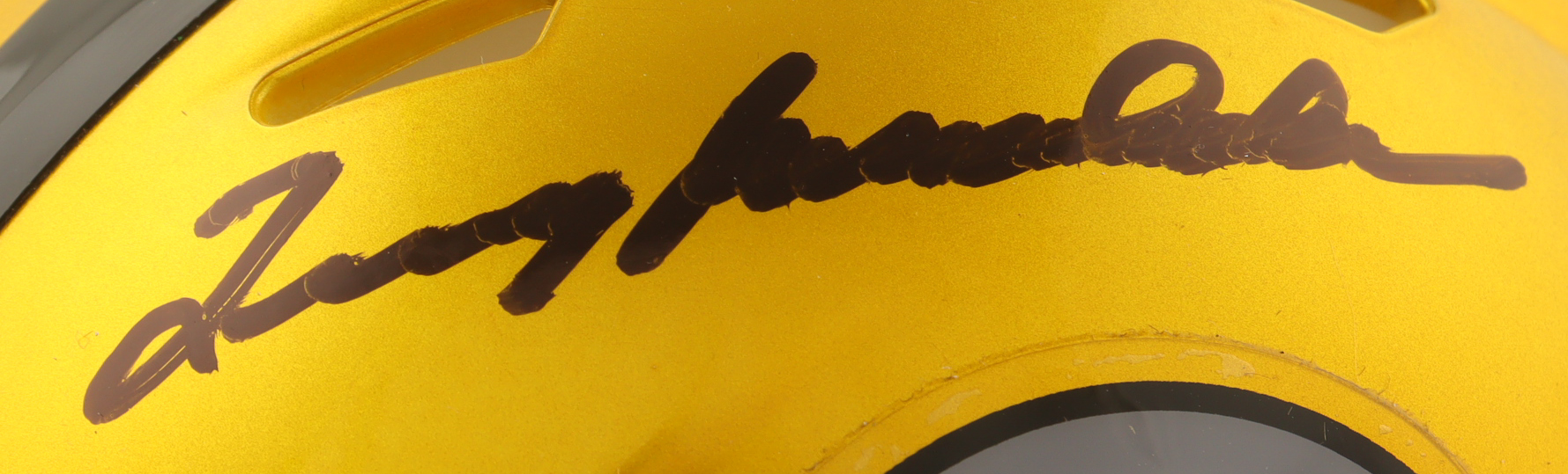 Terry Bradshaw Signed Steelers Flash Alternate Speed Mini Helmet (Beckett) at PristineAuction.com Terry Bradshaw Signed Steelers Flash Alternate Speed Mini Helmet (Beckett) at PristineAuction.com