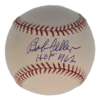 Bob Feller Signed OML Baseball Inscribed "HOF 1962" (PSA) at PristineAuction.com