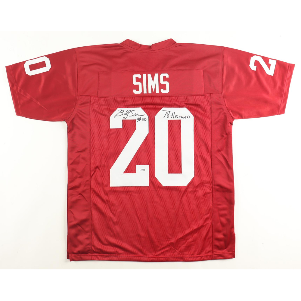 Billy Sims Signed Jersey Inscribed "78-Heisman" (JSA) at PristineAuction.com