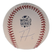 Freddie Freeman Signed 2021 World Series Baseball (PSA) at PristineAuction.com