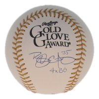 Brandon Crawford Signed Gold Glove Award Baseball Inscribed "4x GG" (JSA) at PristineAuction.com