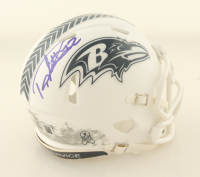 Derrick Henry Signed Ravens Salute To Service Alternate Speed Mini Helmet (Beckett) at PristineAuction.com