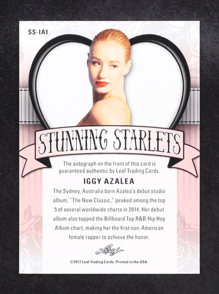 Iggy Azalea 2017 Leaf Stunning Starlets Autographs #SSIA1 at PristineAuction.com Iggy Azalea 2017 Leaf Stunning Starlets Autographs #SSIA1 at PristineAuction.com