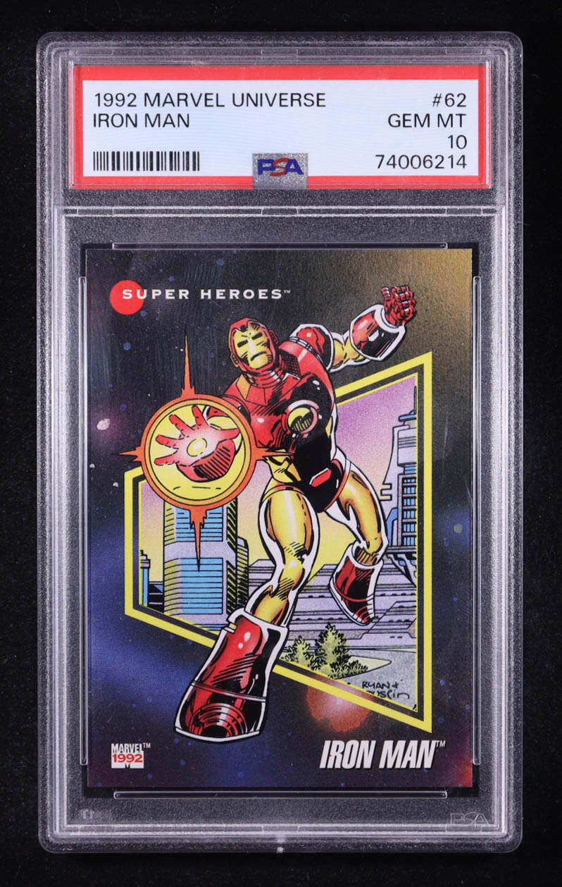 Iron Man 1992 Impel Marvel Universe #62 (PSA 10) at PristineAuction.com Iron Man 1992 Impel Marvel Universe #62 (PSA 10) at PristineAuction.com