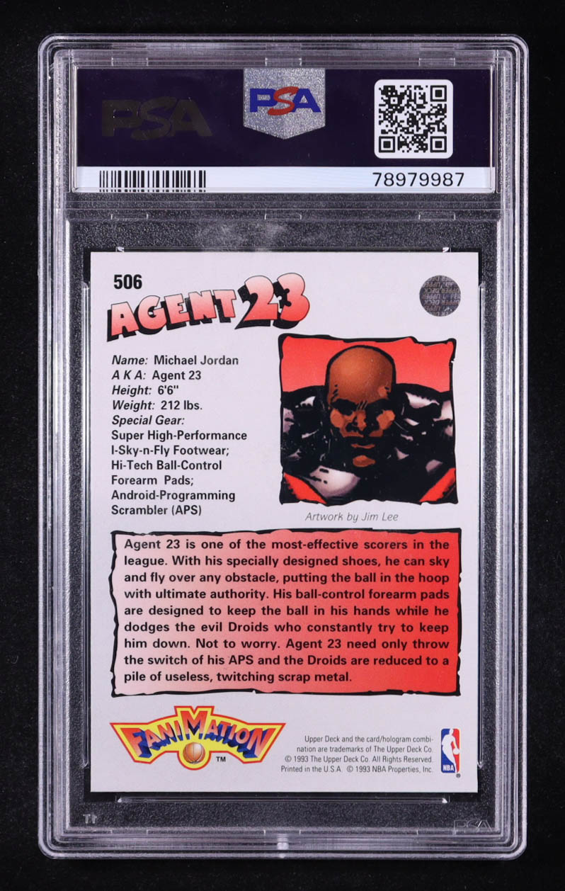 Michael Jordan 1992-93 Upper Deck #506 Fanimation (PSA 9) at PristineAuction.com Michael Jordan 1992-93 Upper Deck #506 Fanimation (PSA 9) at PristineAuction.com