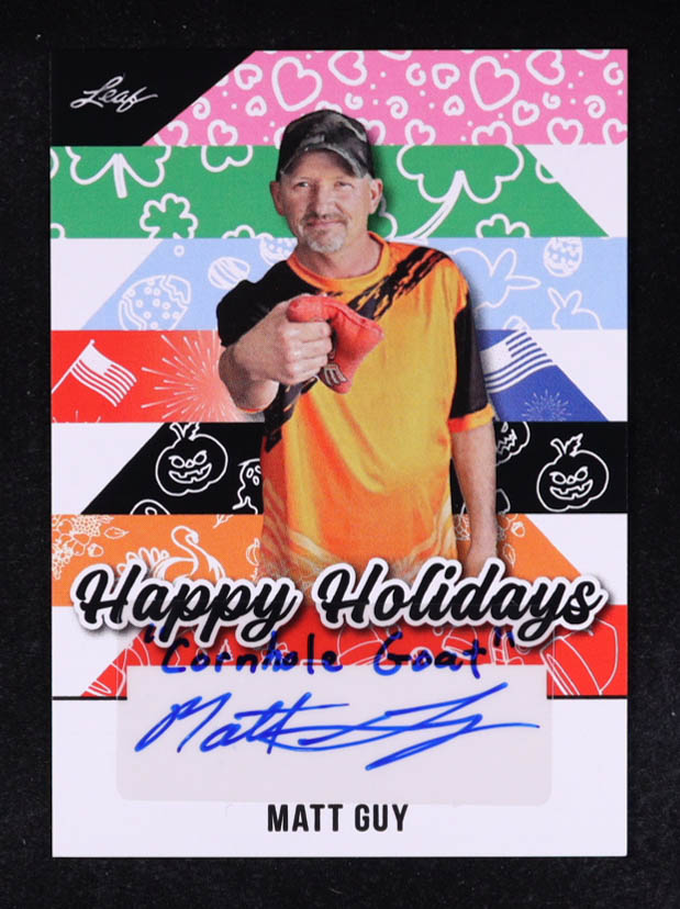 Matt Guy 2025 Leaf Happy Holidays Autographs #BAMG1 at PristineAuction.com Matt Guy 2025 Leaf Happy Holidays Autographs #BAMG1 at PristineAuction.com