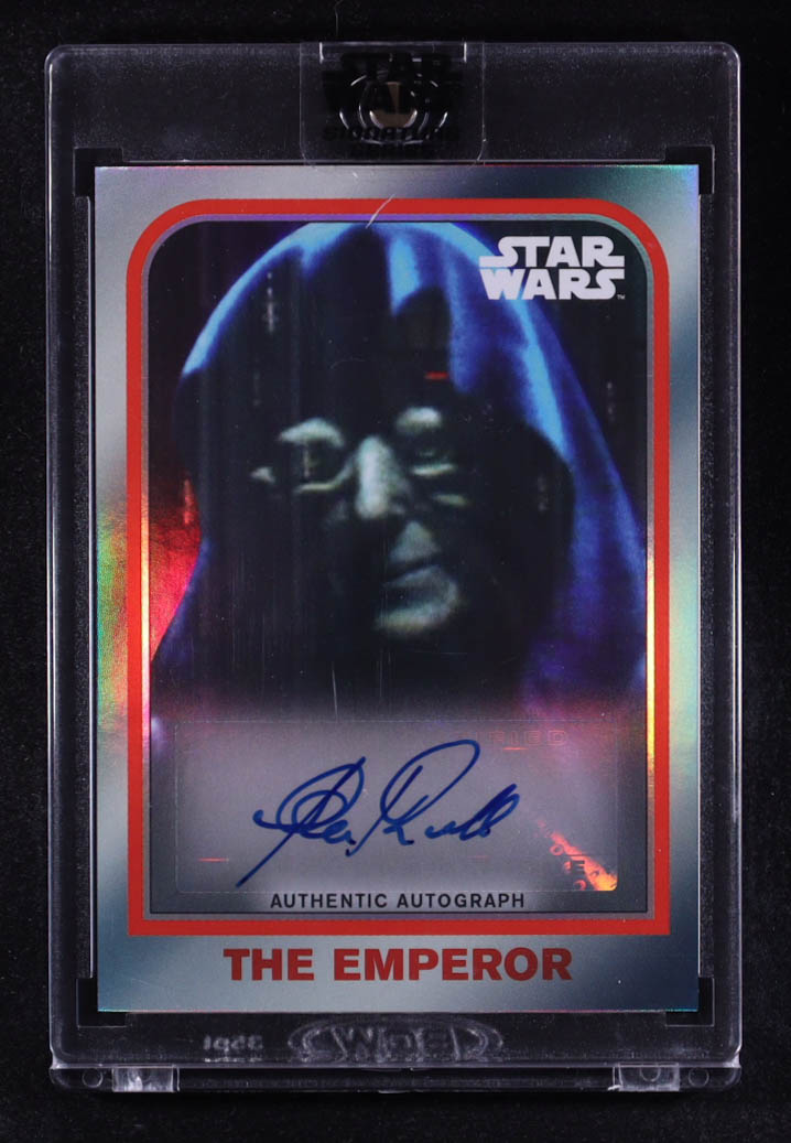 Clive Revill - Voice of The Emperor 2021 Topps Star Wars Signature Series Autographs #AVCR at PristineAuction.com Clive Revill - Voice of The Emperor 2021 Topps Star Wars Signature Series Autographs #AVCR at PristineAuction.com