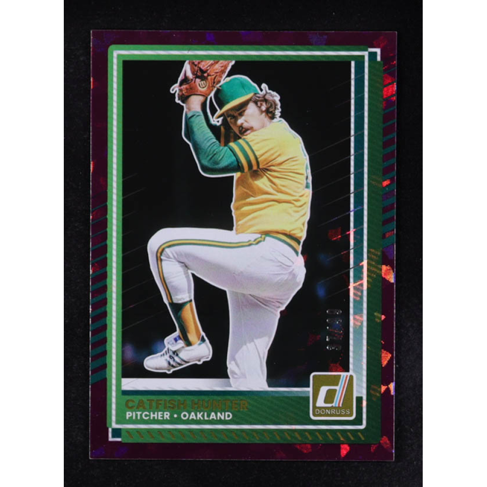 Catfish Hunter 2025 Donruss Purple Ice #12 #37/99 at PristineAuction.com