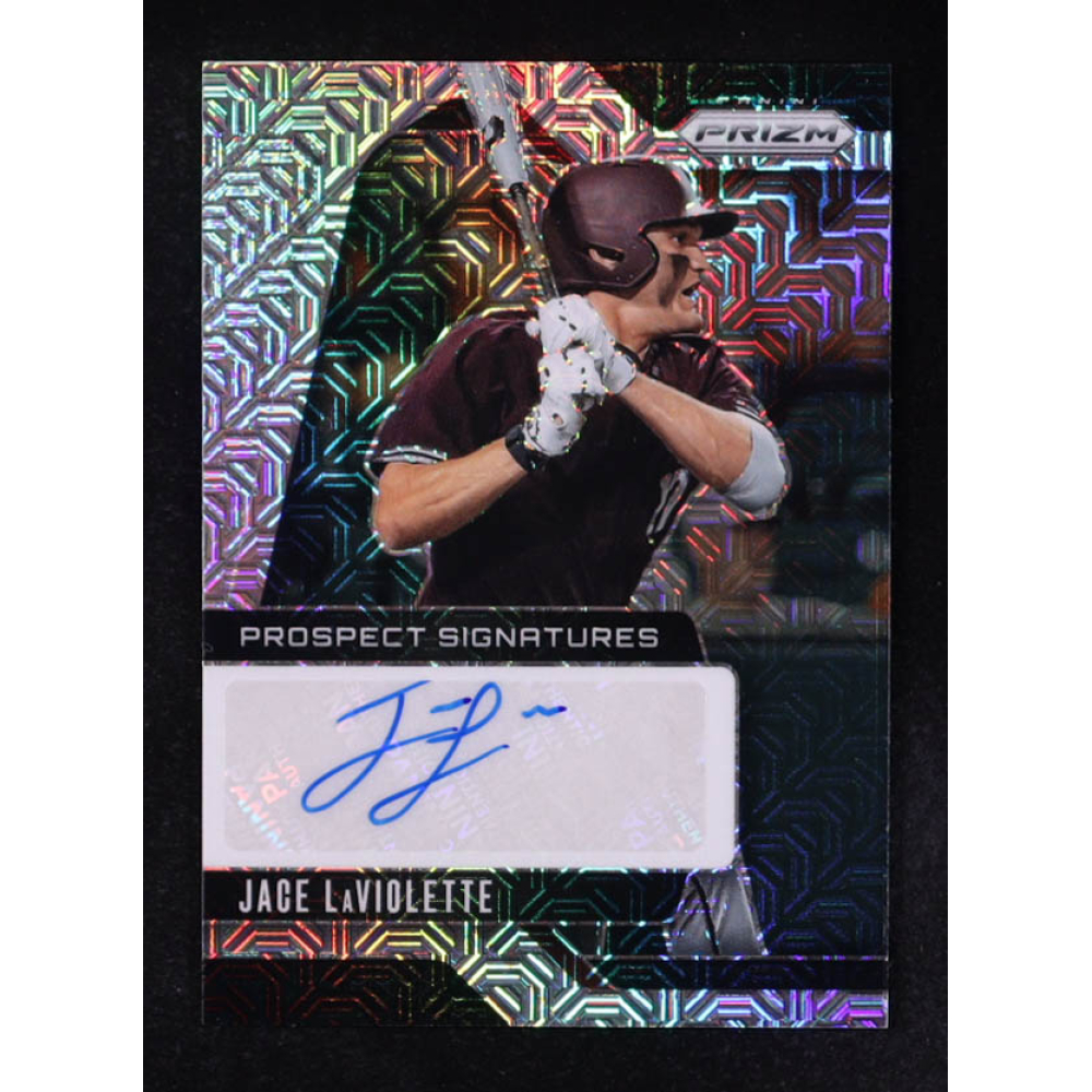 Jace LaViolette 2025 Panini Prizm Prospect Signatures Prizms Mojo #28 RC #5/25 at PristineAuction.com