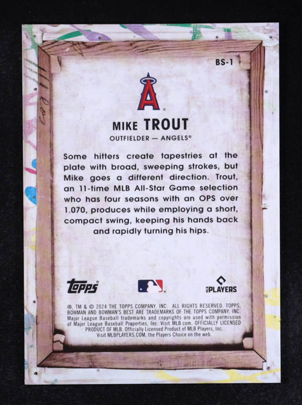 Mike Trout 2024 Bowman's Best Showpieces #BS1 at PristineAuction.com Mike Trout 2024 Bowman's Best Showpieces #BS1 at PristineAuction.com