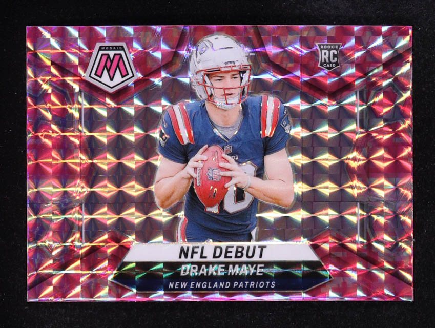 Drake Maye 2024 Panini Mosaic Mosaic Camo Pink #273 DEB RC at PristineAuction.com Drake Maye 2024 Panini Mosaic Mosaic Camo Pink #273 DEB RC at PristineAuction.com