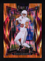 Marvin Harrison Jr. 2024 Select Prizm Orange Shock #28 RC #283/499 at PristineAuction.com