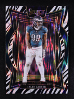 Jalen Hurts 2024 Select Prizm Zebra Shock #65 at PristineAuction.com