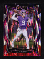 J.J. McCarthy 2024 Select Prizm Black & Red Shock #24 RC at PristineAuction.com