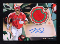 Mike Trout 2024 Topps Holiday Autograph Relics #ARCMT #24/50 at PristineAuction.com