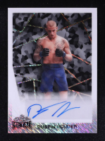 Dustin Poirier 2024 Leaf Metal Signatures Silver Shimmer #90ADP2 #1/1 at PristineAuction.com