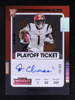Ja'Marr Chase 2021 Panini Contenders Playoff Ticket Autograph #105A RC at PristineAuction.com