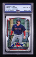Roman Anthony Signed 2023 Topps 1st Bowman #BP-71 RC (PSA | Auto Grade 10) at PristineAuction.com