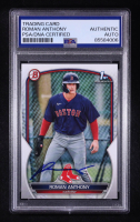 Roman Anthony Signed 2023 Topps 1st Bowman #BP-71 RC (PSA) at PristineAuction.com