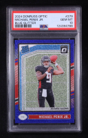 Michael Penix Jr. 2024 Donruss Optic Blue Glitter #279 RR RC (PSA 10) at PristineAuction.com