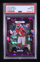 Rashee Rice 2023 Panini Prizm Prizms Purple Ice #350 RC (PSA 10) at PristineAuction.com