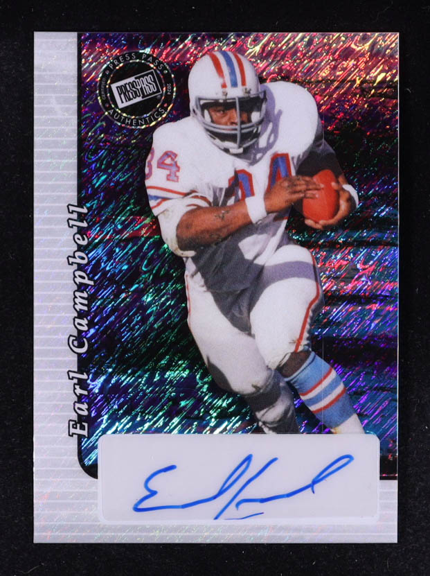 Earl Campbell 2024 Leaf Press pass Signatures #20AEC1 #1/2 at PristineAuction.com Earl Campbell 2024 Leaf Press pass Signatures #20AEC1 #1/2 at PristineAuction.com