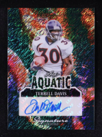 Terrell Davis 2025 Leaf Aquatic Signatures Shimmer #ATD1 #1/1 at PristineAuction.com