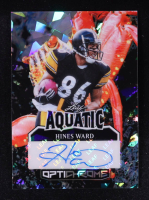 Hines Ward 2025 Leaf Optichrome Aquatic Signatures Crystal #AHW1 #1/1 at PristineAuction.com