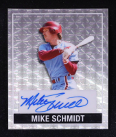Mike Schmidt 2025 Leaf 15th Anniversary Leaf Autographs Silver Mini #48AMS1 #1/1 at PristineAuction.com