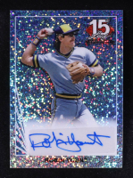 Robin Yount 2025 Leaf 15th Anniversary Autographs Blue Sparkle #90ARY1 #1/1 at PristineAuction.com