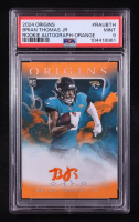 Brian Thomas Jr. 2024 Panini Origins Rookie Autographs Orange #15 RC #22/75 (PSA 9) at PristineAuction.com