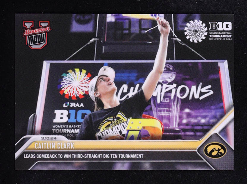 Caitlin Clark 2023-24 Bowman University Now #64 RC at PristineAuction.com Caitlin Clark 2023-24 Bowman University Now #64 RC at PristineAuction.com