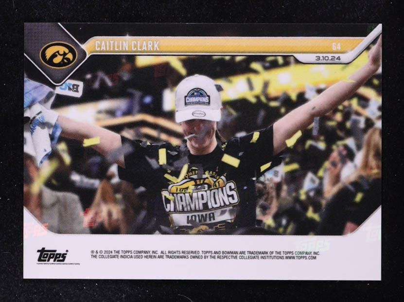 Caitlin Clark 2023-24 Bowman University Now #64 RC at PristineAuction.com Caitlin Clark 2023-24 Bowman University Now #64 RC at PristineAuction.com
